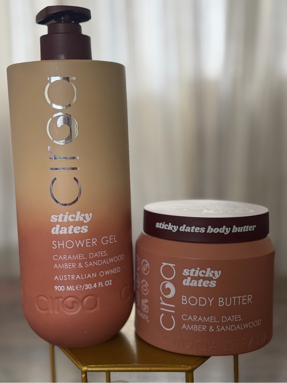 Ciroa Sticky Dates Shower Gel & Body Butter Set